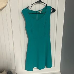 Blue green dress